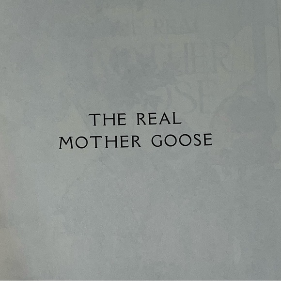 The Real Mother Goose 1944 hardback book of rhymes vintage - Picture 5 of 16
